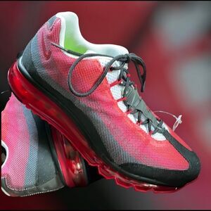 Nike Air Max 2013 multicolor red charcoal black white mens 9 Nike iD version 9